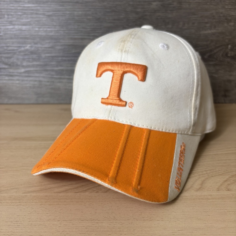 Tennessee Volunteers Hat Cap Strap Back Orange White NCAA Football Starter Mens